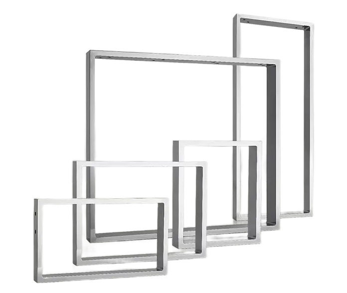 Noblewood Stolová noha Noble Wood Pur Iternal / 112 × 450 × 80 mm / 2 ks / stříbrná Varianta: ivi1