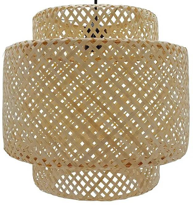 Závěsné svítidlo Tween Light Lagos / Ø 40 cm / 40 W / bambus / hnědá Varianta: ivi1