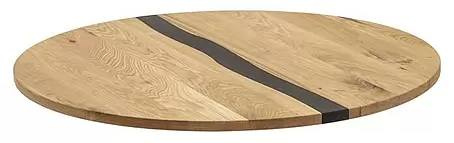 German Stolová deska / Ø 80 cm / dub / hnědá Varianta: ivi1