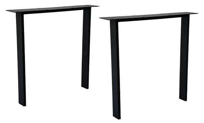 Stolová noha Cityline Kiel / 78 x 13 x 72 cm / 2 ks / ocel / černá Varianta: ivi1