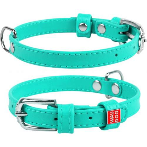 Obojek WauDog Glamour XS 12mm, 21-29cm, tyrkysová