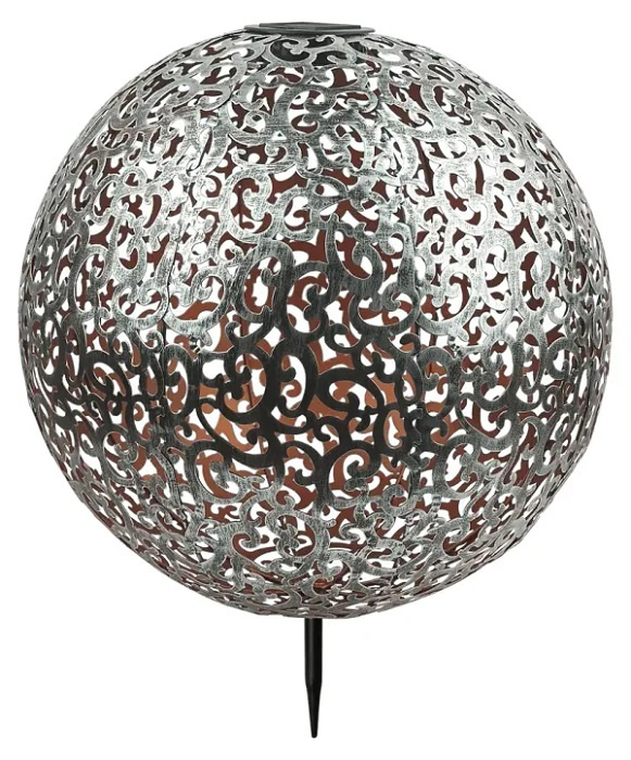 German Solární svítidlo koule Antik / Ø 40 cm / stříbrná Varianta: ivi1