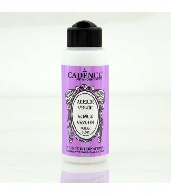 Cadence Dokončovací lak Cadence Acrylic Varnish, lesklý - VYBERTE OBJEM - Dokončovací lak Cadence Acrylic Varnish, 120 ml - lesklý