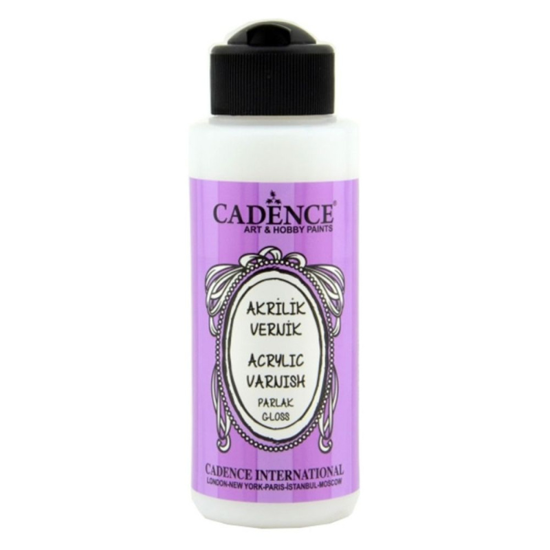 Cadence Dokončovací lak Cadence Acrylic Varnish, lesklý - VYBERTE OBJEM - Dokončovací lak Cadence Acrylic Varnish, 120 ml - lesklý