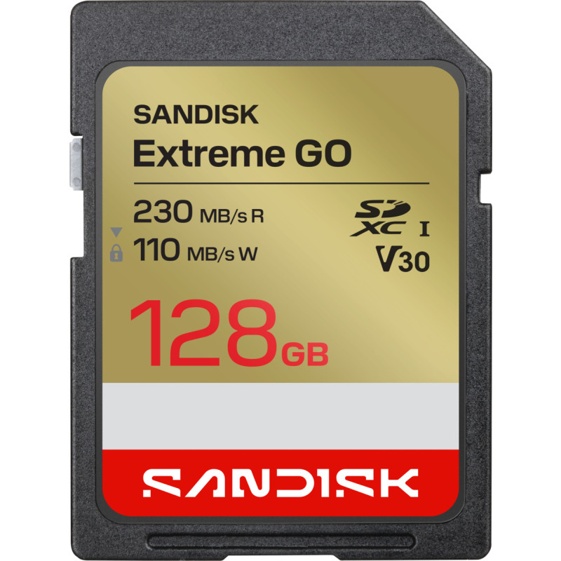 SANDISK SDXC 128GB EXTREME GO 230MB/s V110 - ROZBALENO