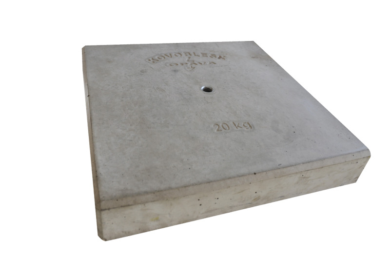 Podstavec - beton KOVO ^  32735 M16  - 20 kg