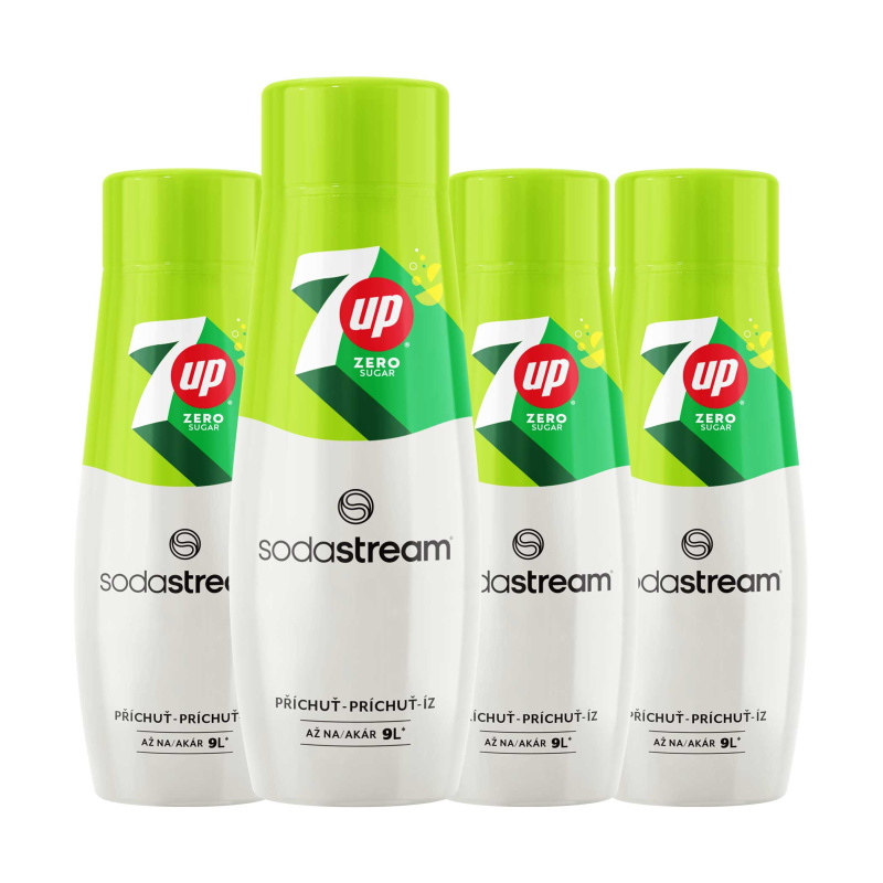 SodaStream PŘÍCHUŤ 7UP ZERO 440 ML (3+1)   4x,  příchuť SodaStream 7UP ZERO 440ml, .