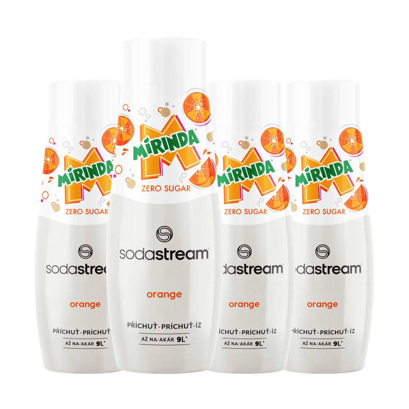 SodaStream PŘÍCHUŤ MIRINDA ZERO 440 ML (3+1)   4x,  příchuť SodaStream MIRINDA ZERO 440ml, .