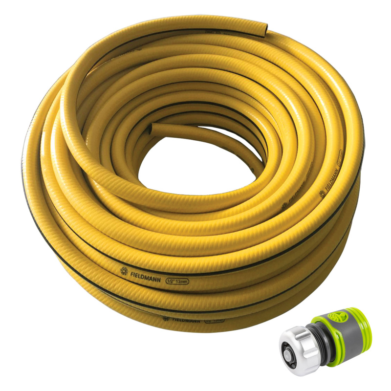 Fieldmann FZH 9150 + FZH 9208 Sada Zahradní hadice + Stopspojka 1/2'' Premium