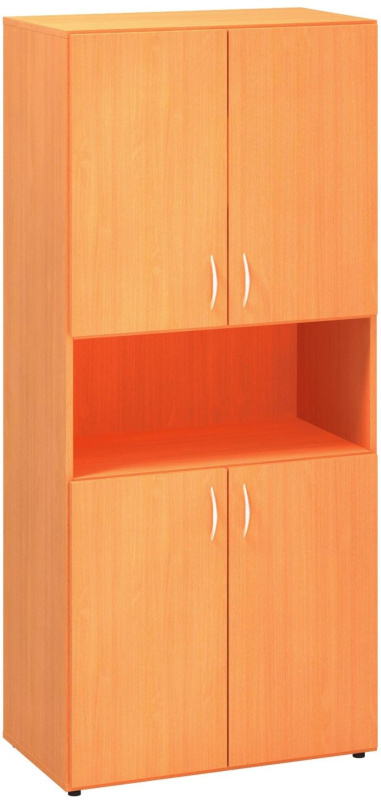 Interier Říčany Policová skříň Alfa 500 - 2M dveře/1M nika/2M dveře, buk Bavaria