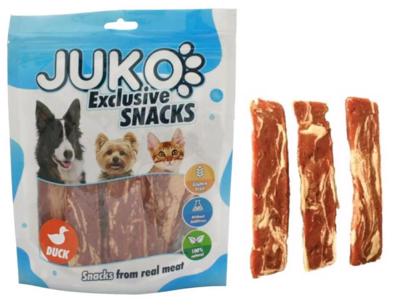 JUKO Snacks Duck & Codfish jerky 250 g