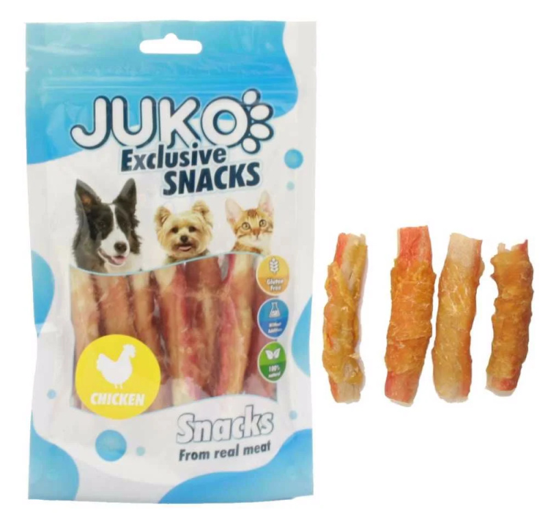 JUKO Snacks Chicken & Crab stick 70 g