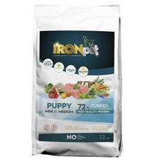 IRONpet Dog Puppy Mini & Medium Turkey (Krůta) 12 kg