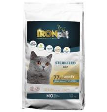 IRONpet Cat Sterilized Turkey (Krůta) 12 kg