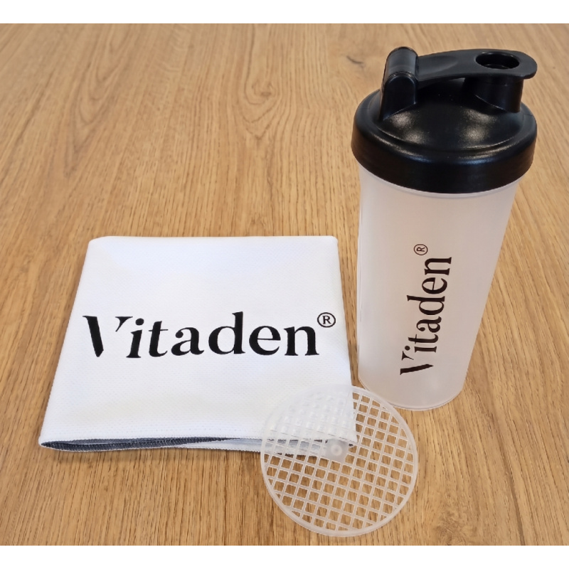 Vitaden GYM SET výhodný balíček sportovní ručník a shaker 600 ml
