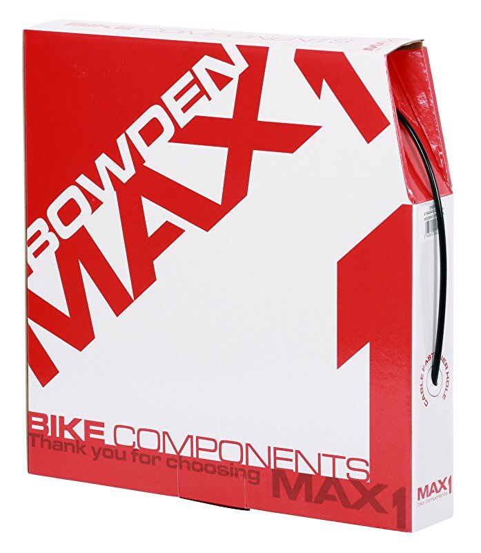 bowden MAX1 5 mm brzdový černý box 30 m Barva: Černá