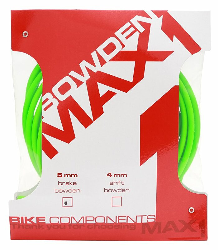 bowden MAX1 5 mm fluo zelená balení 3 m Barva: Zelená