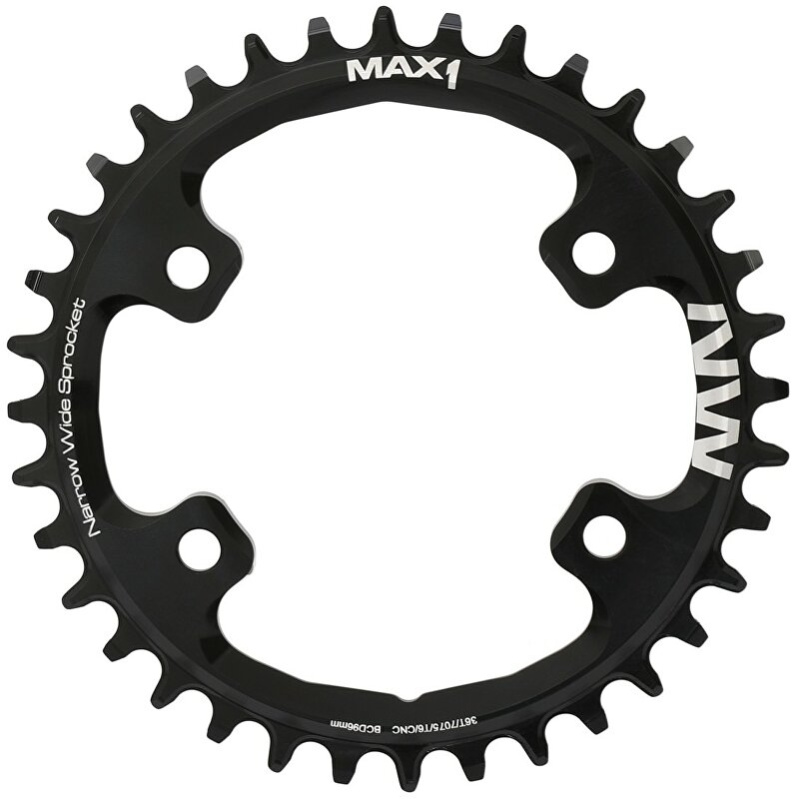 převodník MAX1 Narrow Wide SHIMANO 36z černý Barva: Černá, Velikost: 36z