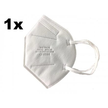 Yetrue Respirátor FFP2 N9CS2, certifikovaný, jednotlivě balený, 1ks