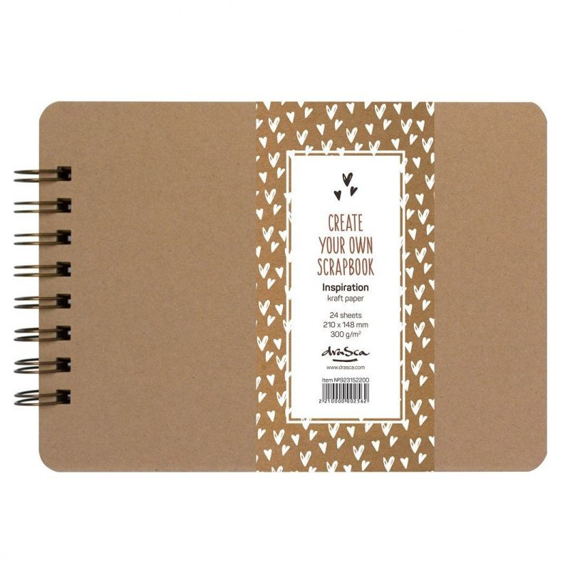 Album kroužkové Scrapbook Inspiration kraft (300g/m2, 24 listů) A5