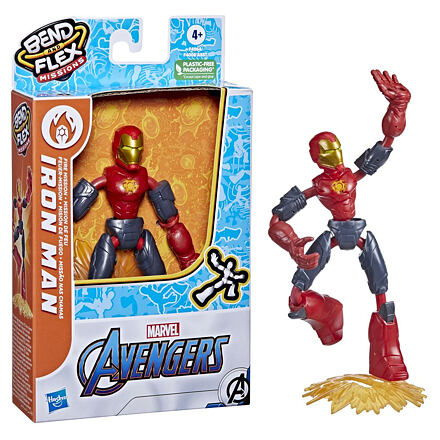 14F4008 AVENGERS BEND AND FLEX FIGURKA - poškozené zboží