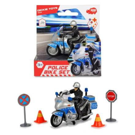 D 3342001 Policejní motocykl 10 cm s přísl. - poškozený obal