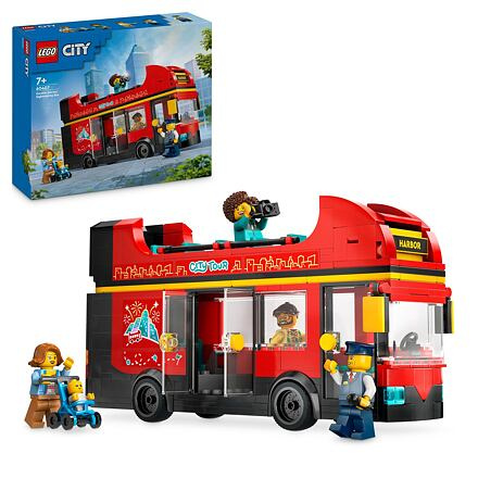 2260407 LEGO® City 60407 Červený dvoupodlažní vyhlídkový autobus - poškozený obal
