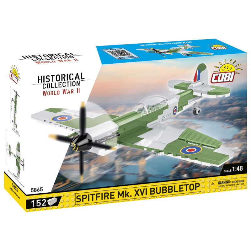 COB 5865 Cobi II WW Spitfire Mk. XVI Bubbletop, 1:48 - poškozený obal