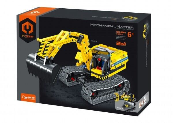 WI039476 iM.Master Stavebnice bagr robot 2v1 31x14x16 cm - poškozený obal