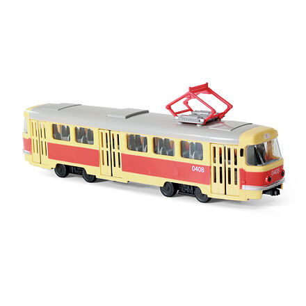 RAP197084 RAPPA Tramvaj hlásí zastávky česky s funkčními dveřmi, 28 cm - poškozený obal