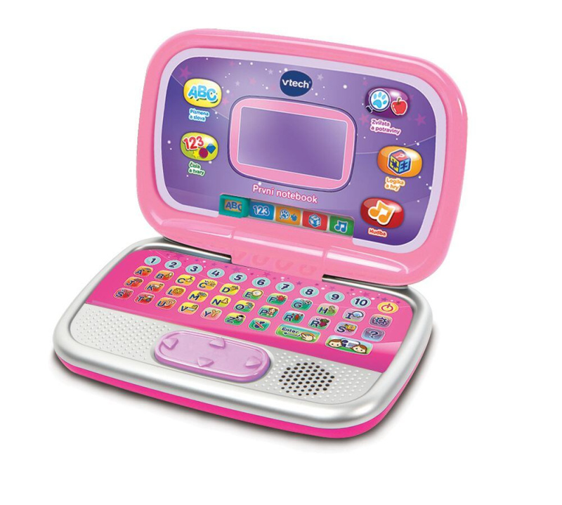 ME 80196358 Vtech První notebook - růžový CZ - poškozený obal
