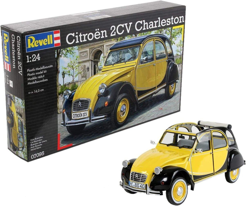 CO 18-3976 Plastic ModelKit auto 07095 - Citroen 2CV (1:24) - poškozený obal