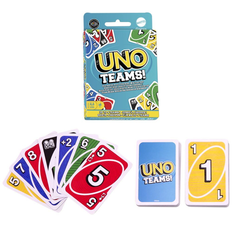 25HXT58 Mattel UNO® Teams - poškozený obal