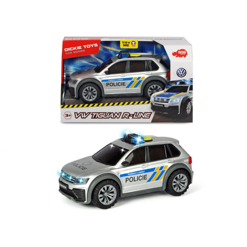 D 3714013 Dickie Policejní auto VW Tiguan R-Line, česká verze - poškozený obal