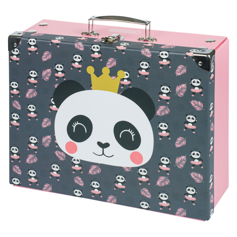 PG A-33181 BAAGL Skládací školní kufřík Panda, kování - poškozený obal