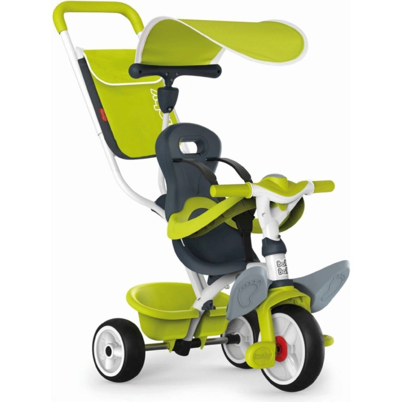 SM 741100 Tříkolka Baby Balade 2 zelená, stříška, taška - poškozený obal