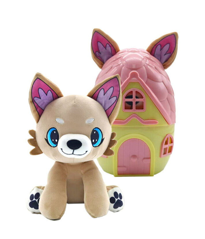 M95018 - STEPPOS PupaDorables Zvířátko v domečku - Foxy Fluff - světle hnědé