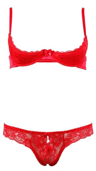 Cottelli Lingerie Half-cup Bra Set 80B/M