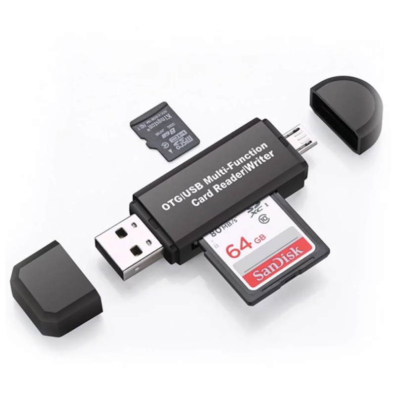 4L USB čtečka karet s konektorem Micro USB
