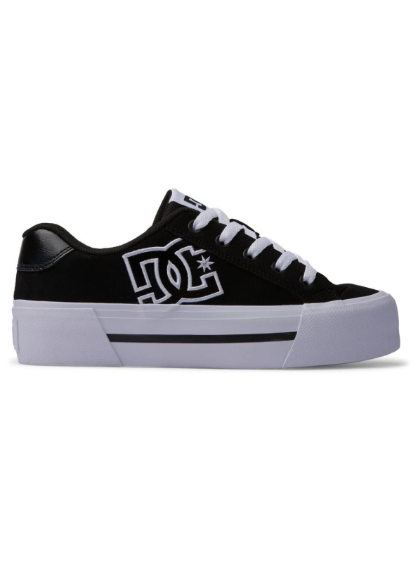 Dc shoes dámské boty Chelsea Platform Black / White | Černá | Velikost 7 US