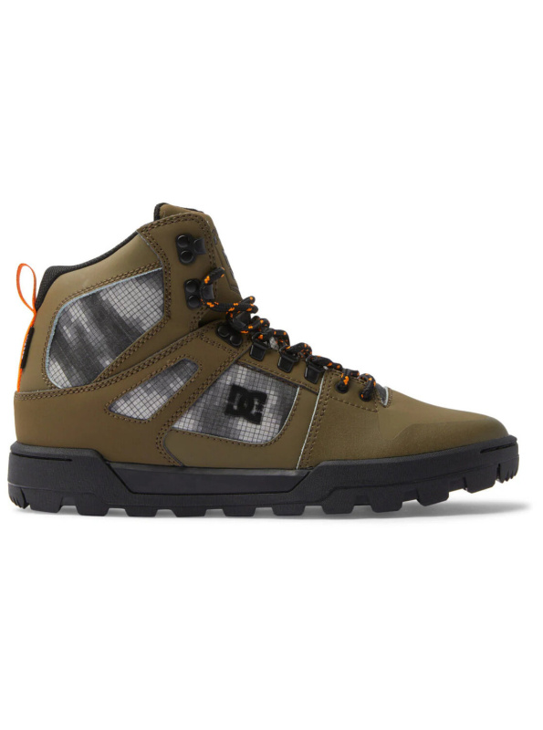 Dc shoes pánské boty Pure High Top WR Boot Olive / Black | Černá | Velikost 12 US