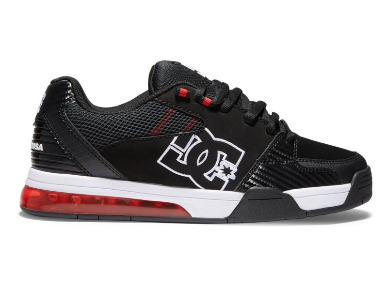 Dc shoes pánské boty Versatile Black/White/Athletic Red | Černá | Velikost 10 US