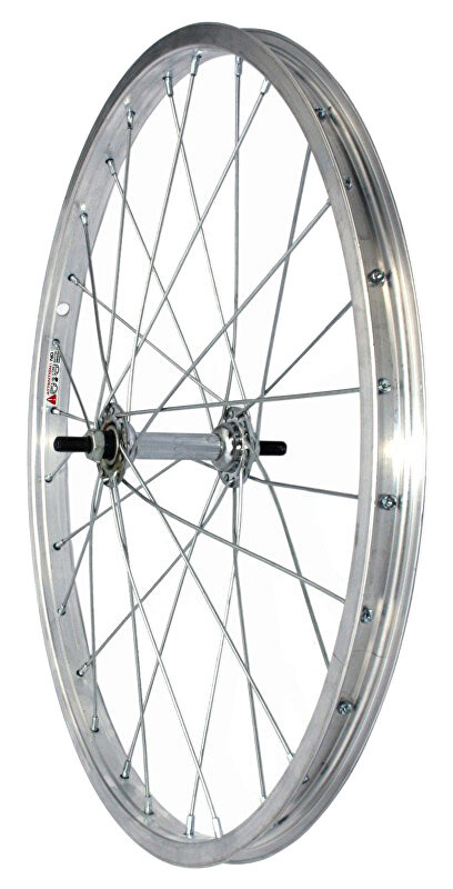 BASIC zapletené kolo 20" přední Zinek Fe Al Barva: Stříbrná, Velikost: 20"