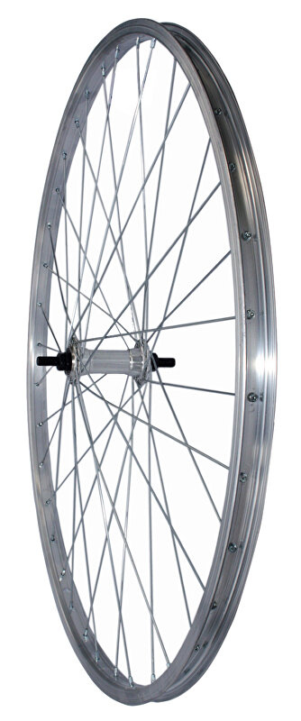 BASIC zapletené kolo 24" přední Zinek Al lož./ MACH1 110 junior Barva: Stříbrná, Velikost: 24"