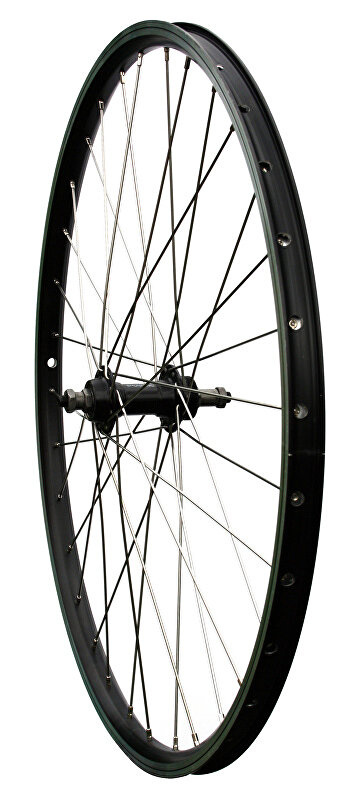 zapletené kolo 28/29" MAX1 V-brake zadní, ložisko, závit, černé/stříbrné Barva: Černá, Velikost: 28"