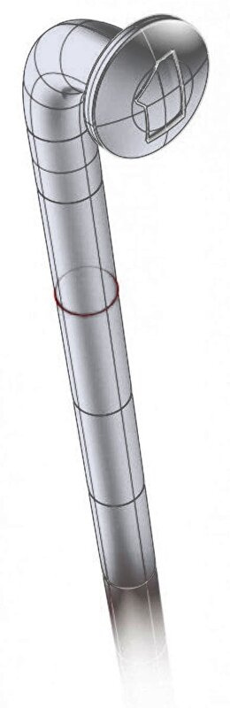 drát MACH1 nerez stříbrný 286mm