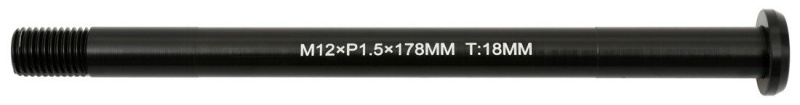 osa zadní MAX1 12/178 mm, závit M12x1,5 černá Barva: Černá, Velikost: 178
