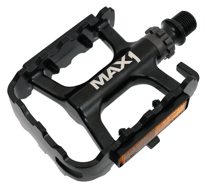 pedály MAX1 Race ložiskové hliníkové černé Barva: Černá, Velikost: Al