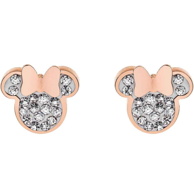 Disney Půvabné bronzové náušnice pecky Mickey and Minnie Mouse E600177PRWL-B.CS