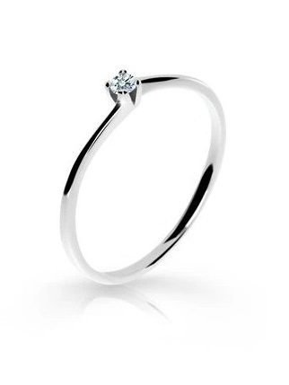 Cutie Diamonds Třpytivý prsten z bílého zlata s diamantem DZ6717-2943-10-X-2 65 mm